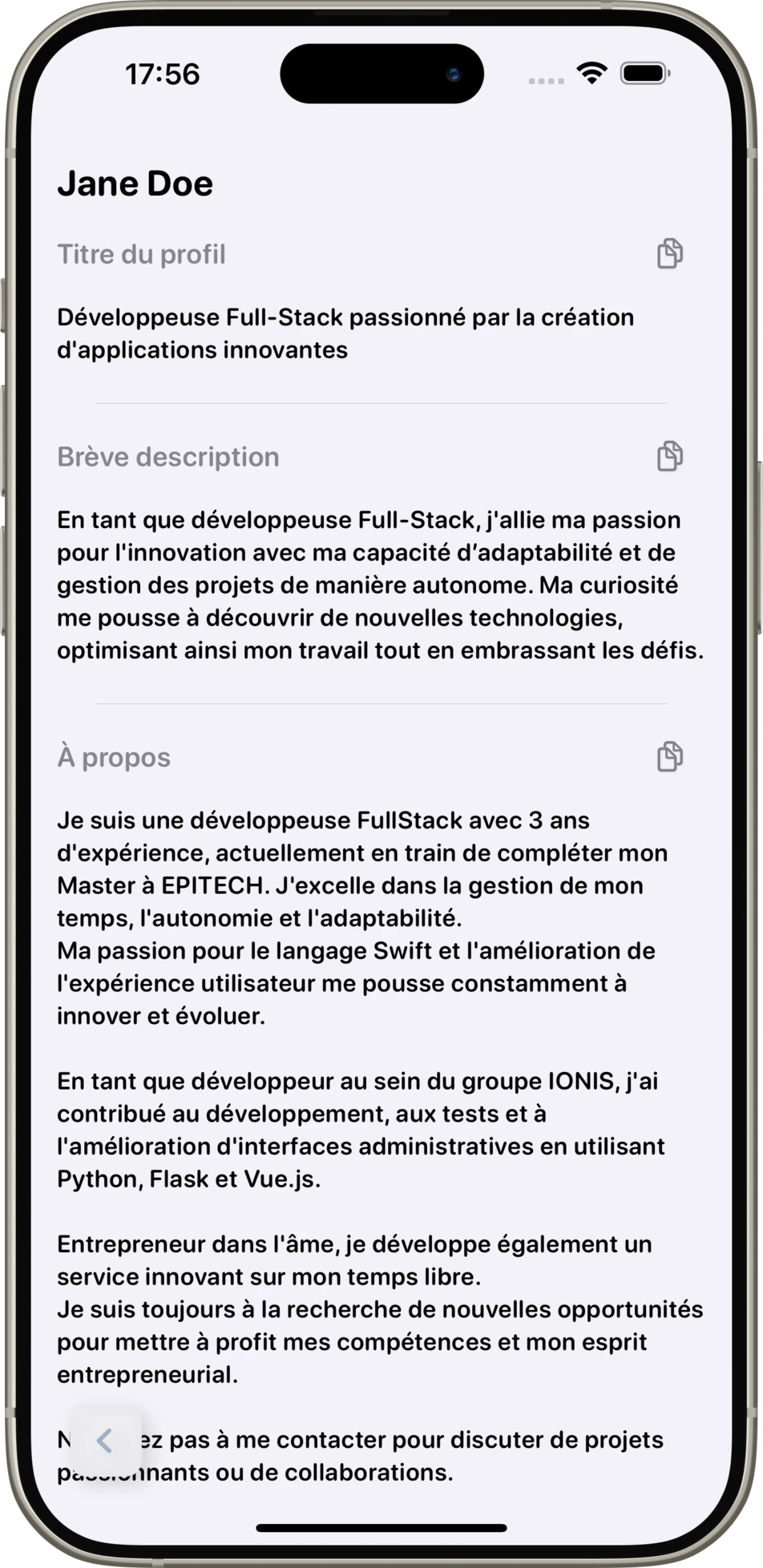 Opened app on page intro