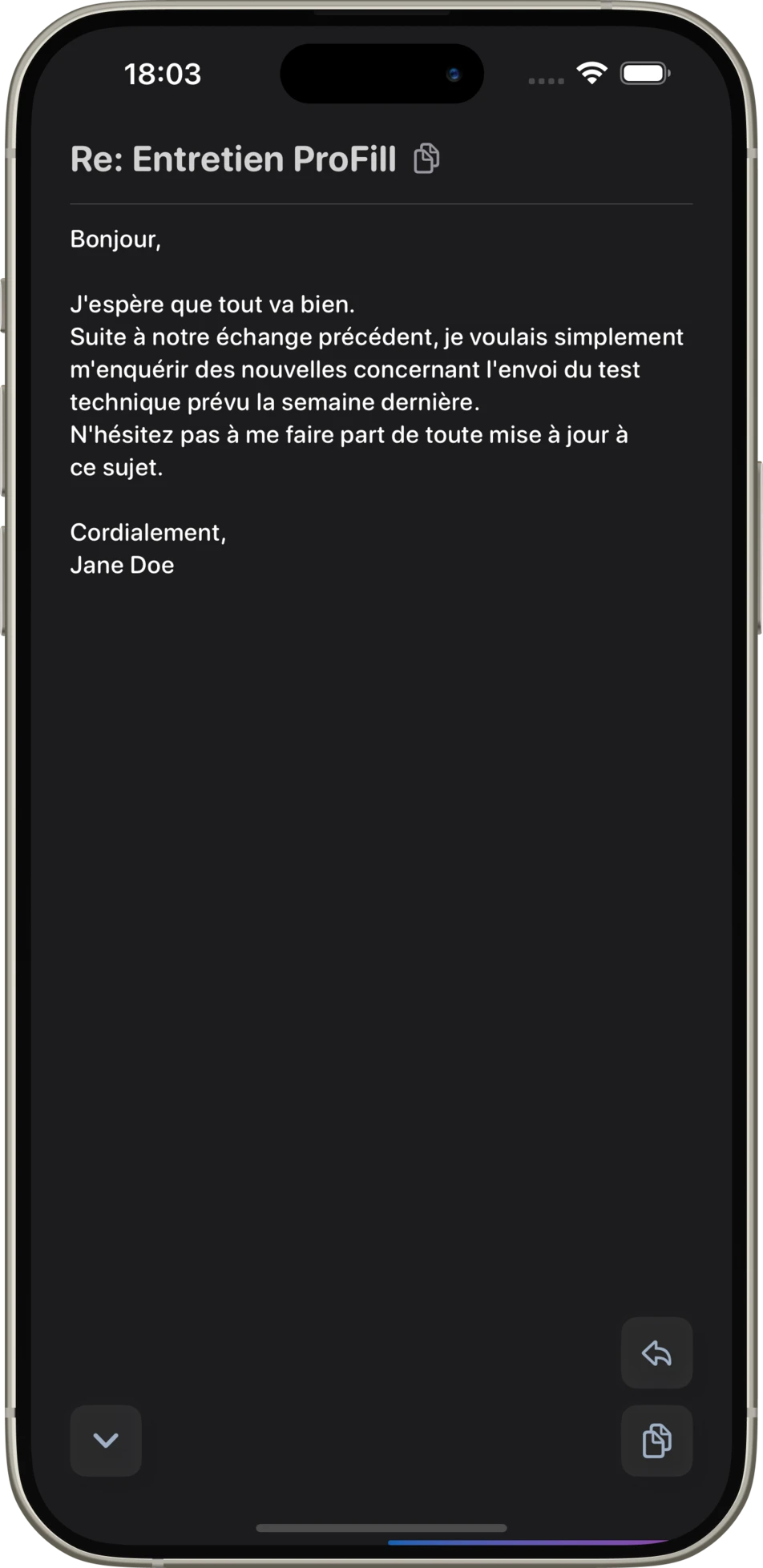 Opened app on page redact